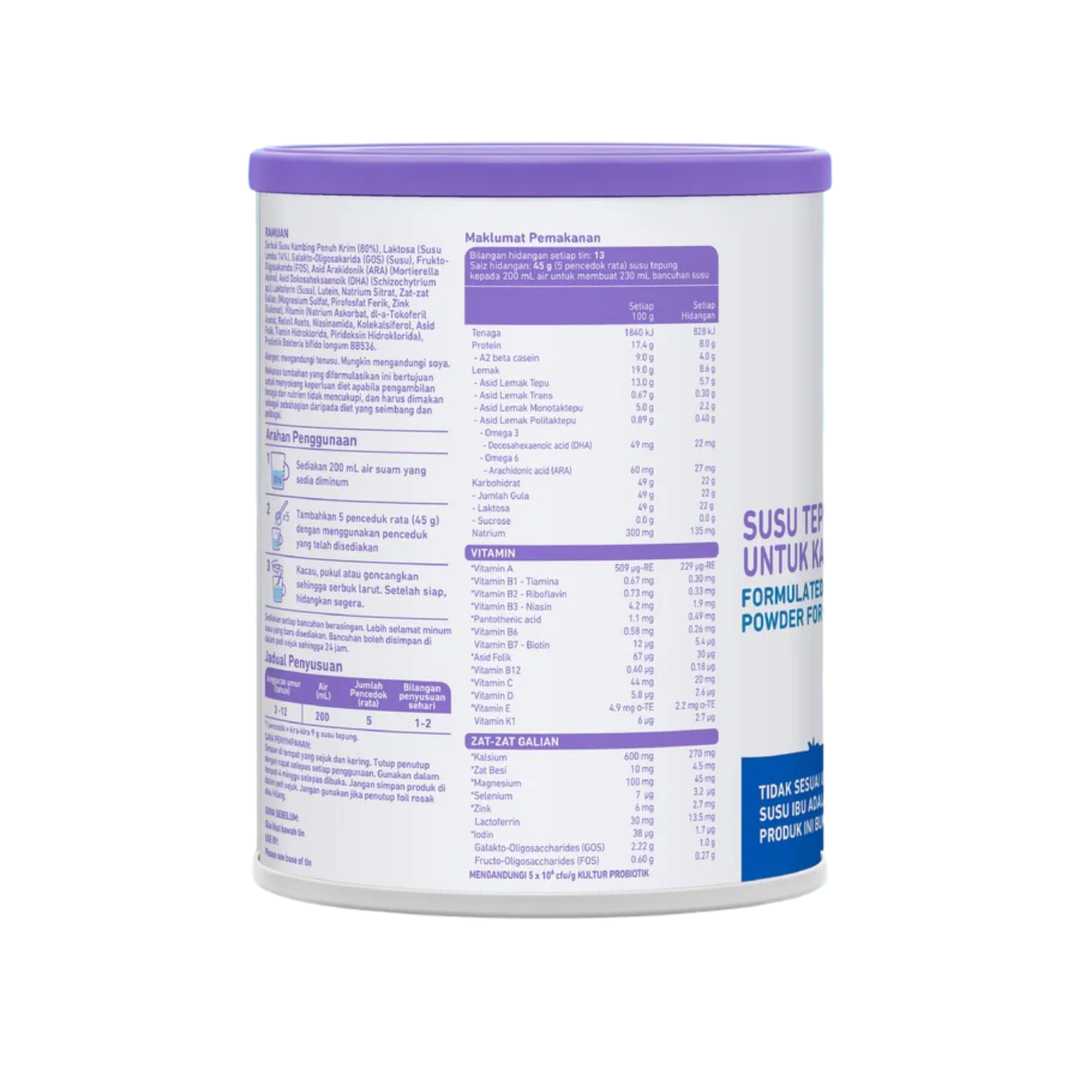 Bubs Goat Milk Stage 4, 600g (3Y-12Y)