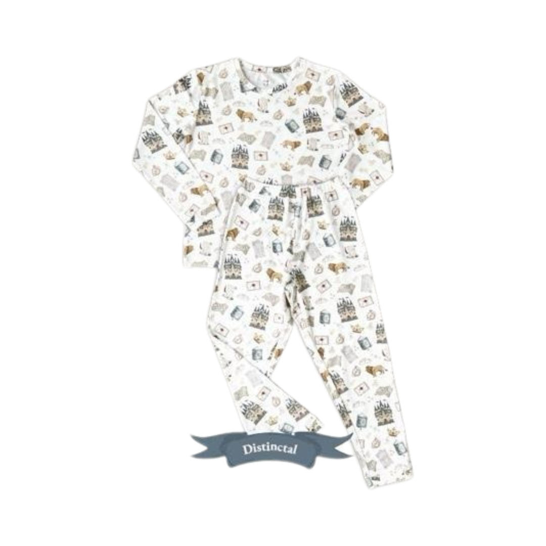 Koobicles Tencel Whimsical Wonders In Distinctal Kid Pajamas