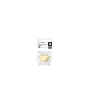 Suavinex Jewel Heart Soother Clip - Spread Joy Gold