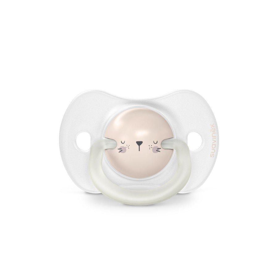 Suavinex Night glow-in-the-dark SX Pro soother, Rabbit design