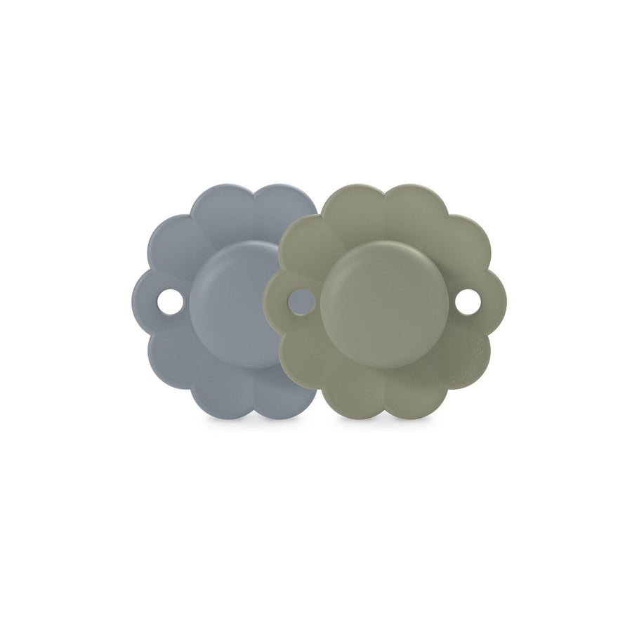 Suavinex Wonder SX Pro reversible soother 6-18 months, 2 pack, Spring Lake and Hedge Green