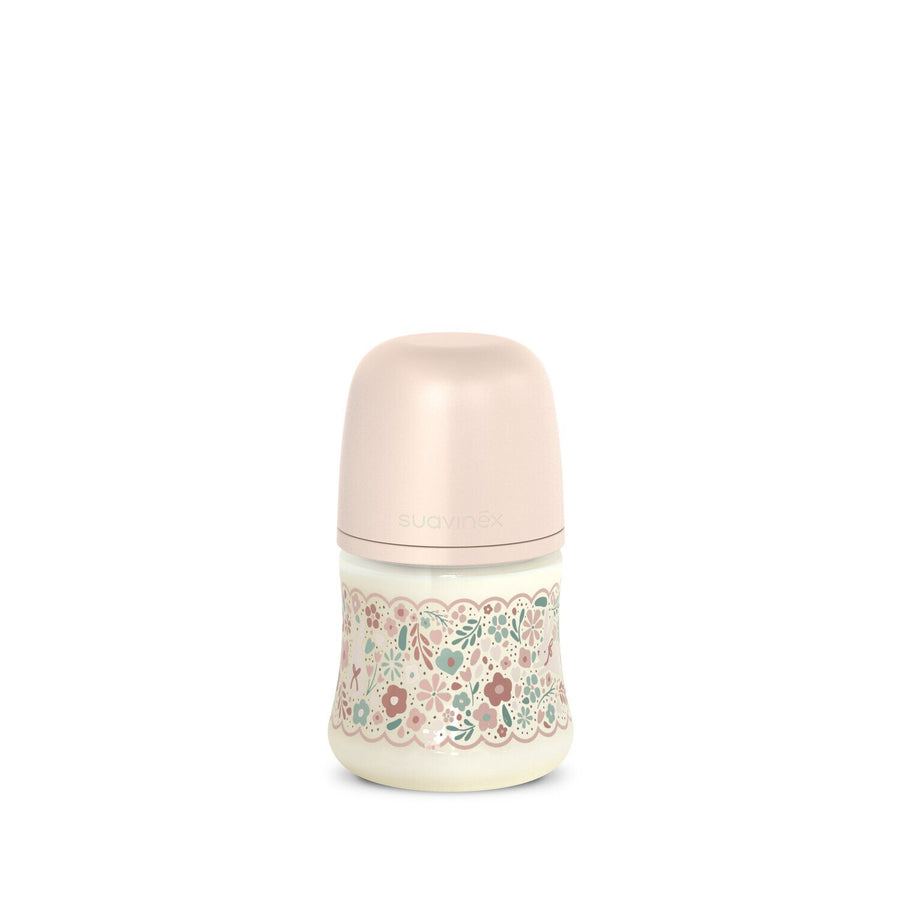 Suavinex Wonderland Liberty Pink 150ml polyamide feeding bottle with slow-flow SX Pro teat