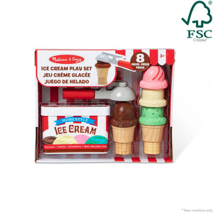Melissa & Doug Scoop & Stack Ice Cream Cone Magnetic Play Set