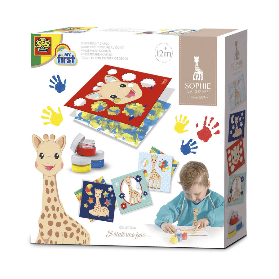 SES Creative Sophie la girafe Fingerpaint Cards (art. 14493) packaging