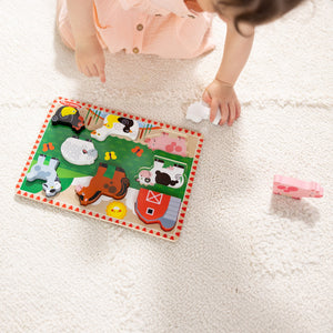 Melissa & Doug Farm Animals Chunky Puzzle - 8 Pieces