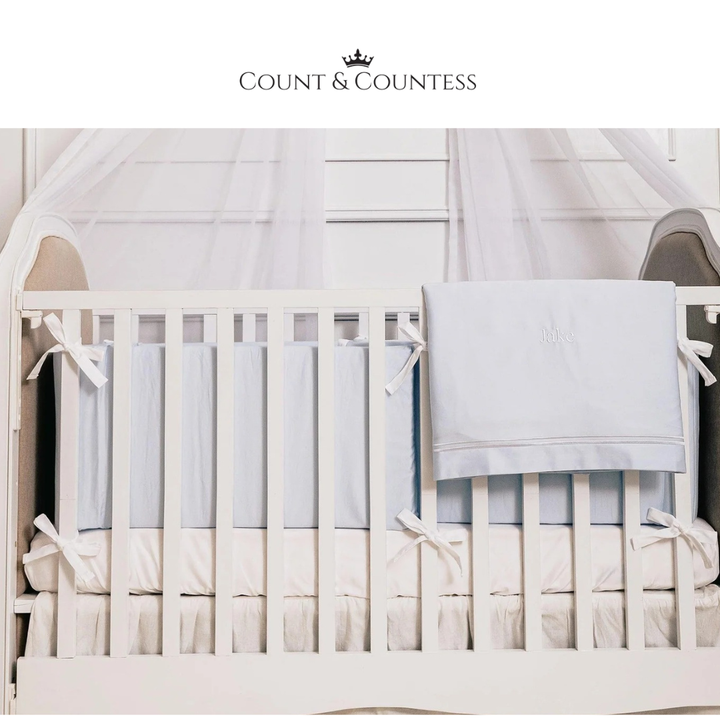 Count & Countess Luxury Mulberry Silk Baby Duvet - Dreamy Blue