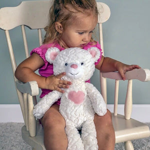 Mary Meyer Putty Valentine Warm & Fuzzy Teddy 17" - lifestyle