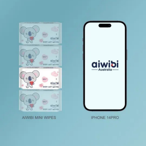 Aiwibi Baby Travel Mini Water Wipes (64's x 1Pack)