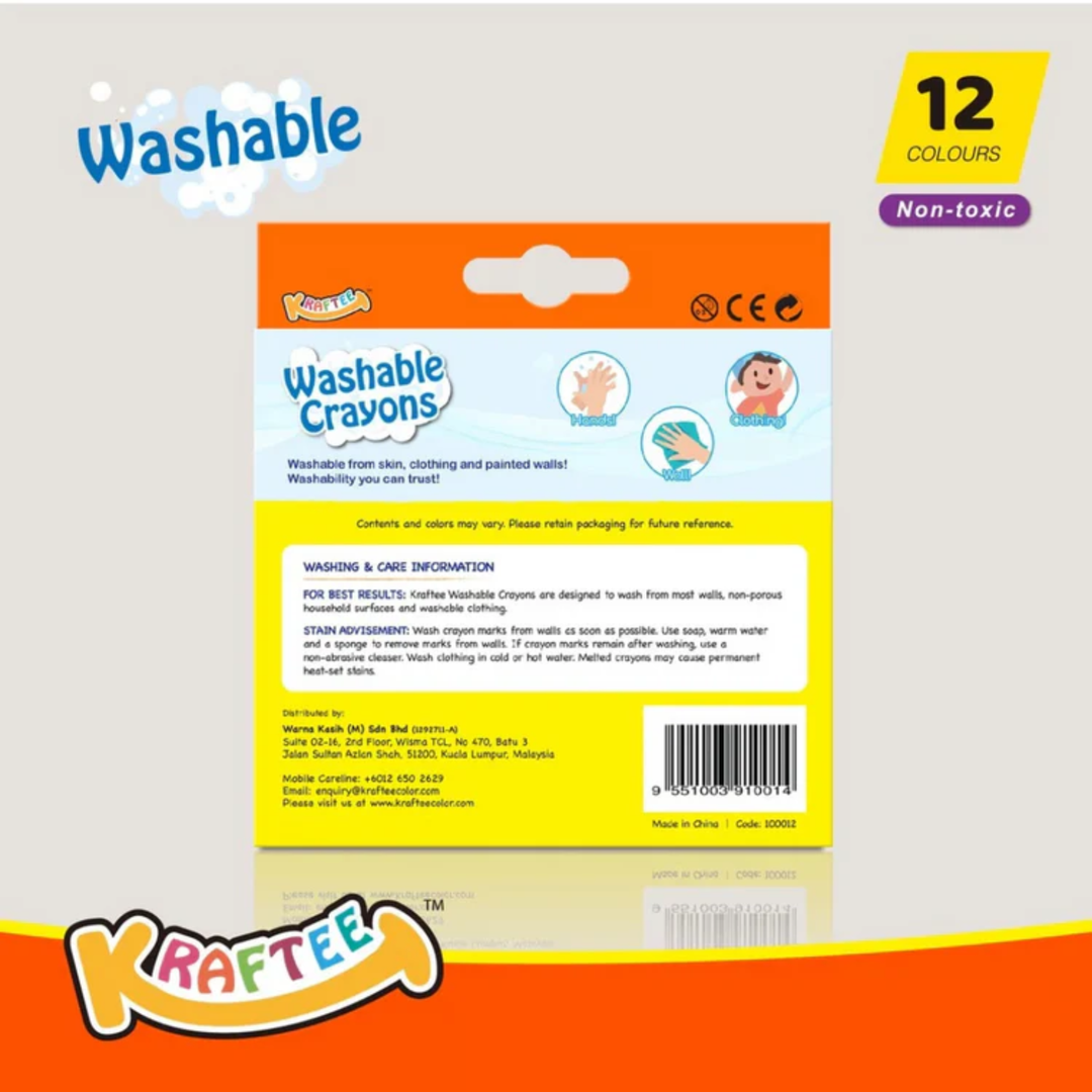 Kraftee Washable Crayons