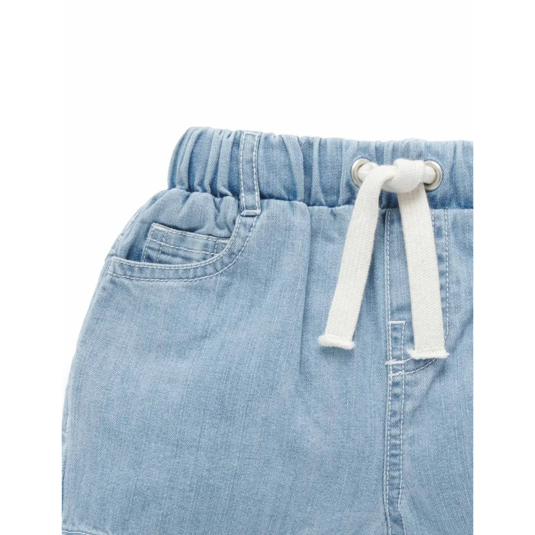 Purebaby Faded Denim Print Pull On Denim Short Organic