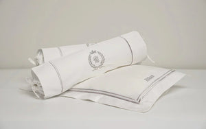 Egyptian Cotton Baby Pillow & Bolsters Set - Platinum White - Count & Countess