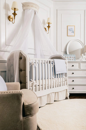 100% Egyptian Cotton Baby Cot Bumpers for Baby Boy Nursery Room | Count & Countess Baby Beddings & Gifts