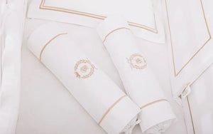 Egyptian Cotton Baby Pillow & Bolsters Set - Royal White - Count & Countess