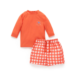 Purebaby Organic Board Short & Rashie Set