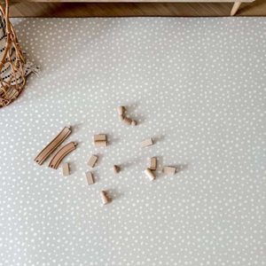 GingerBubs Speckled Play Mat Large - Dove Grey - image 3 - Happikiddo.com