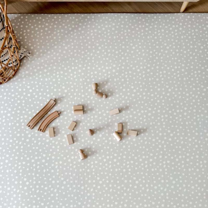 GingerBubs Speckled Play Mat Large - Dove Grey - image 3 - Happikiddo.com