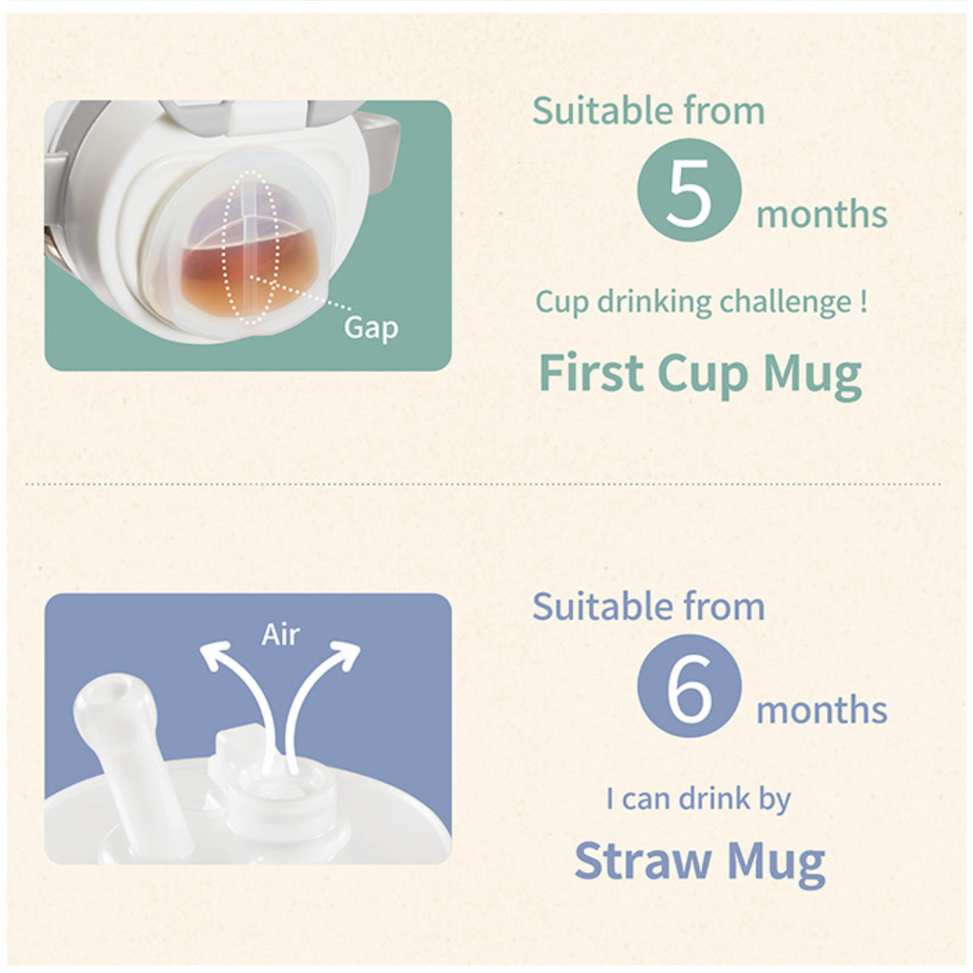 Combi Lakumug Stainless Steel Straw Mini/Large