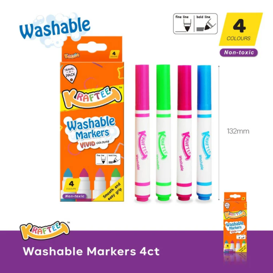 Kraftee Washable Markers