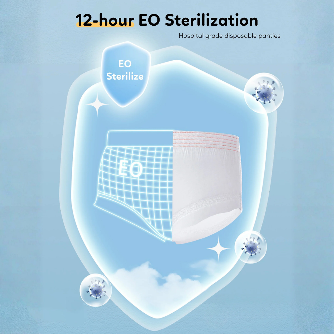 Bmama Maternity Disposable Hygiene Full Cotton Panties (5Pcs Set)