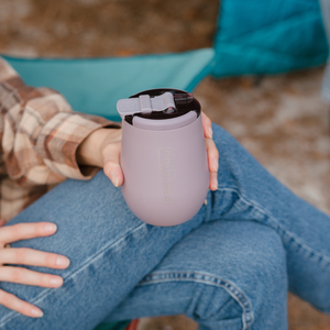 Holding a BruMate Uncork'd XL tumbler