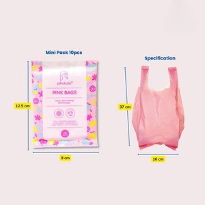 Pikalula Pink Bags 10pcs Mini Pack
