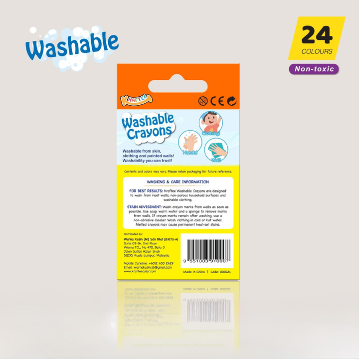Kraftee Washable Crayons