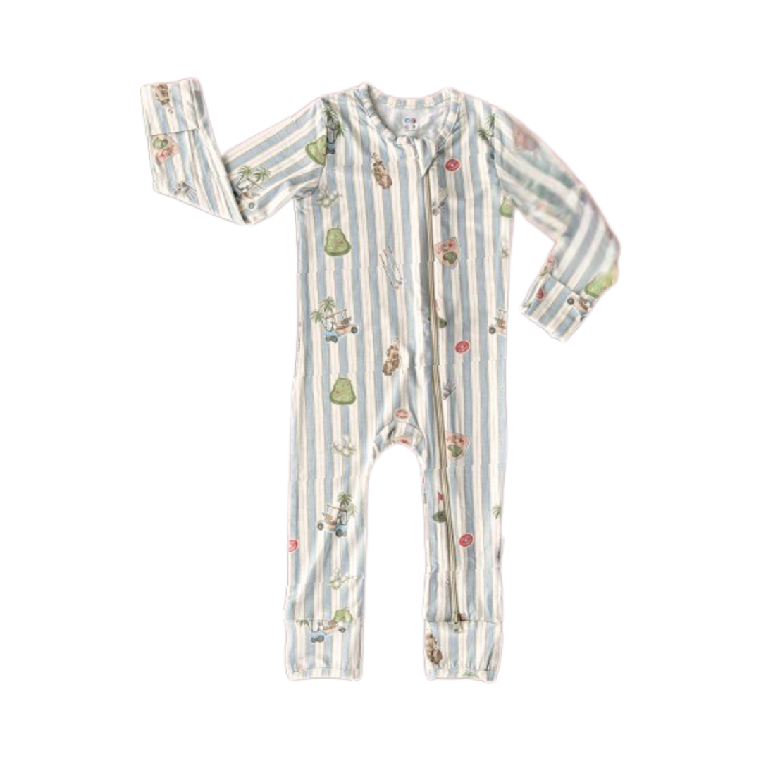 Koobicles Tencel Little Athletes In Golf Sleepsuit