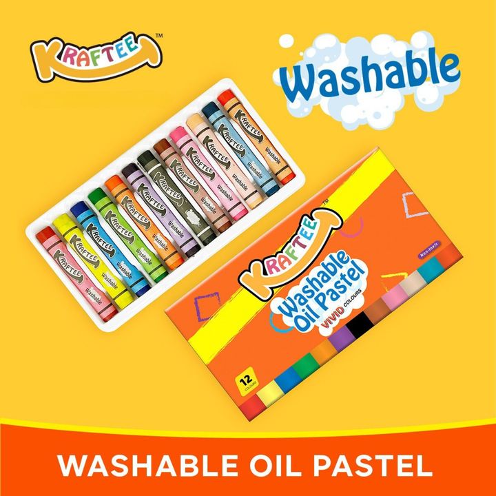 Kraftee Washable Oil Pastel 12ct