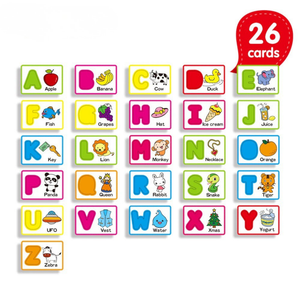 ELM KeyBaby Wooden Alphabet Letters & Dry Wipe Flashcards