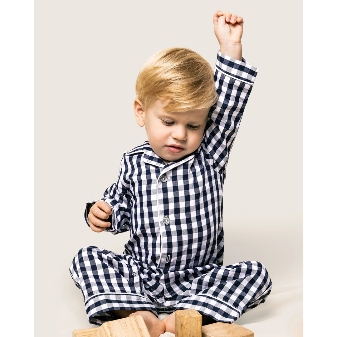 Count & Countess Kids PJ Set Gingham