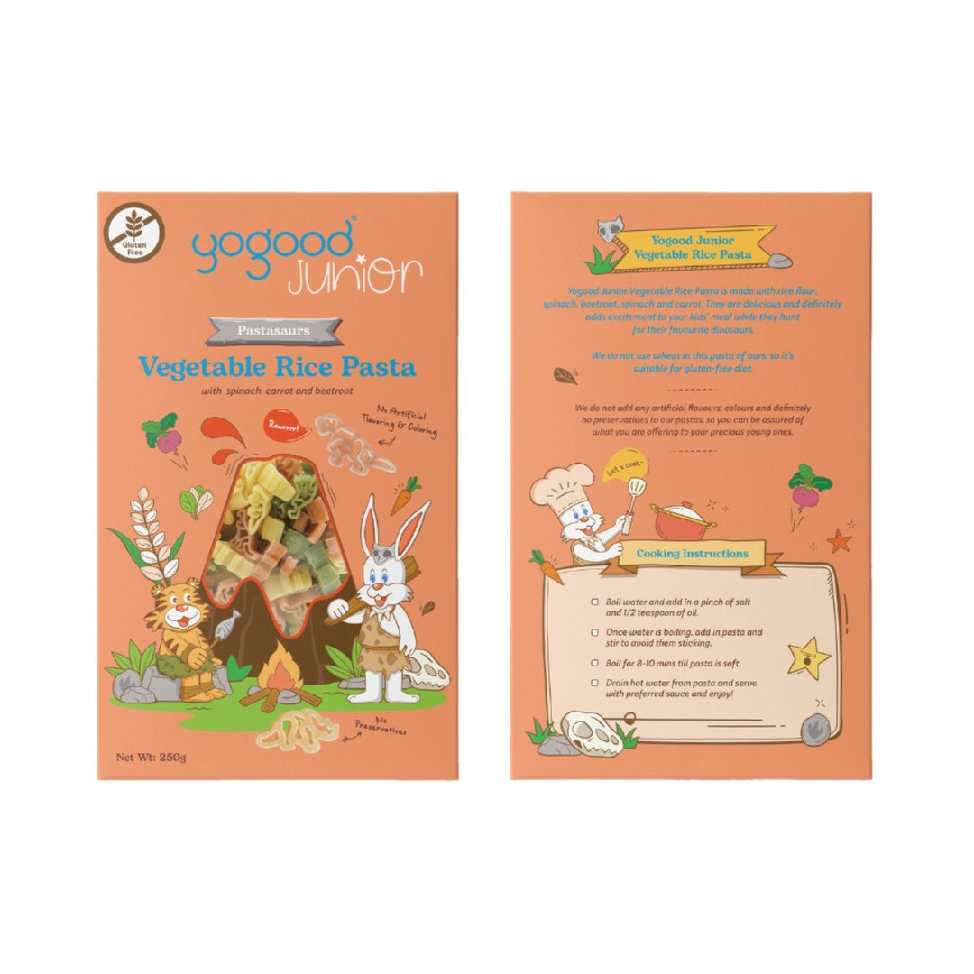 Yogood Junior Vegetable Rice Pasta 250g