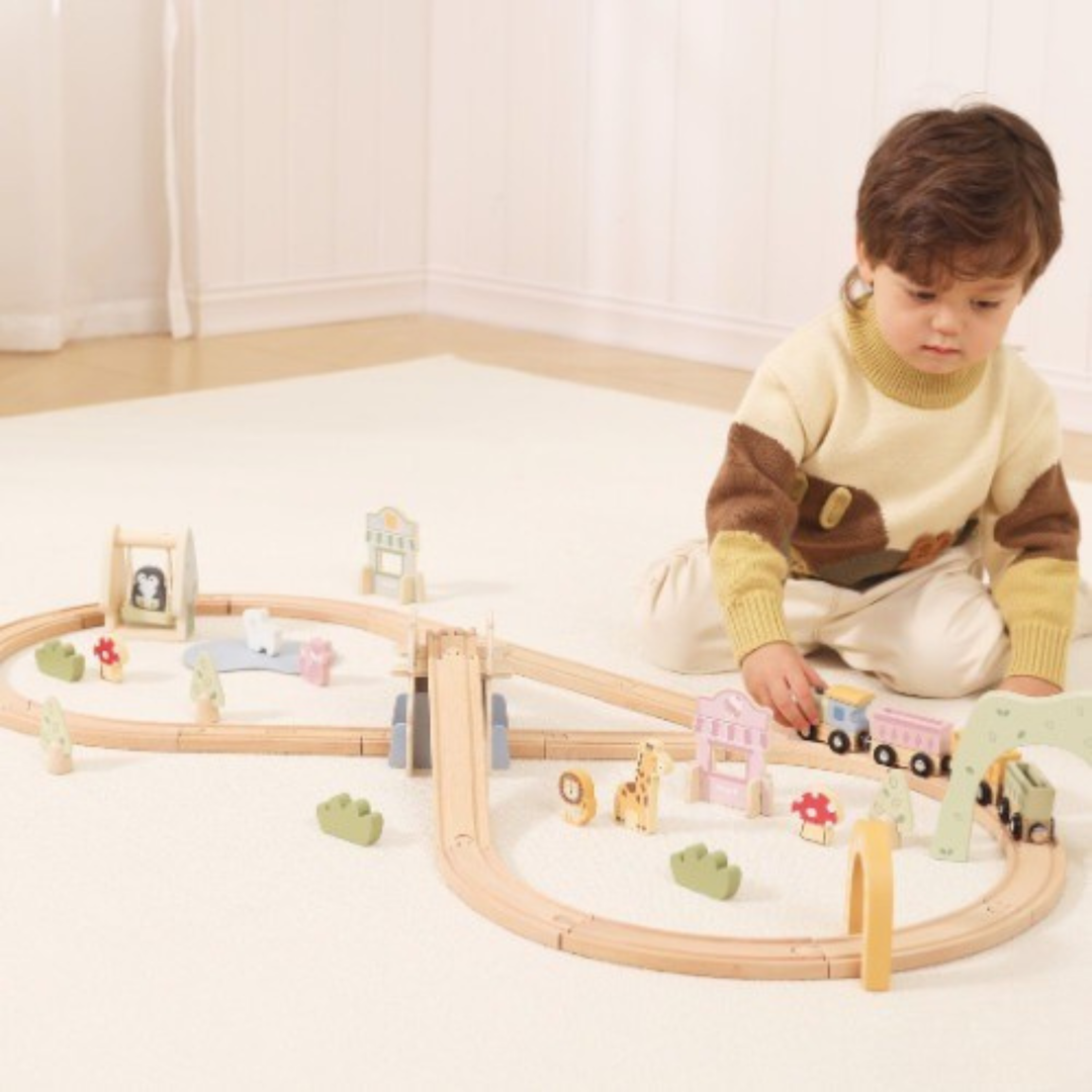 Polarb Fun Park Train Set (62 pcs)