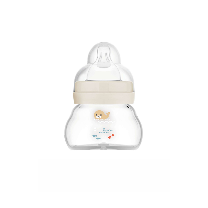 MAM Feel Good Glass Bottle Sealife White
