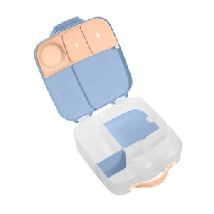 b.box Lunchbox Feeling Peachy, open showing compartments