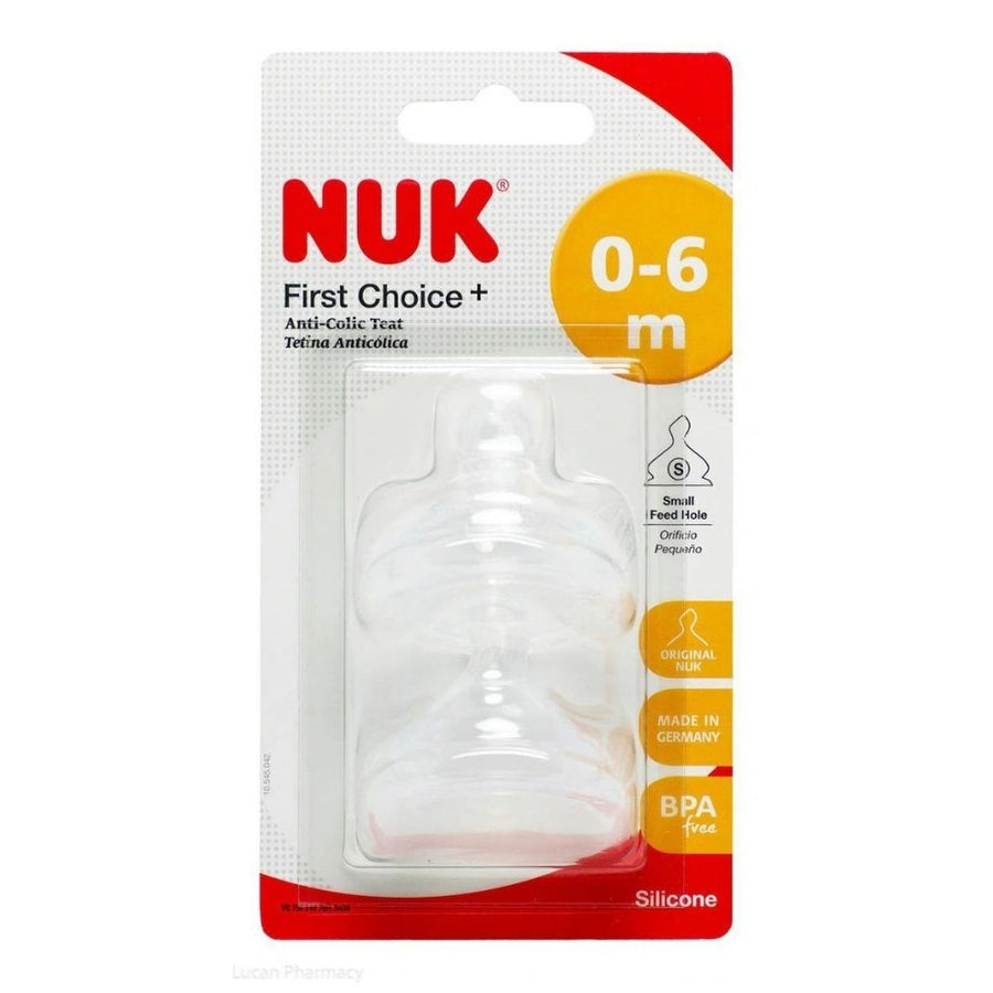 NUK Silicone Teat Size 1 Small - 2 Pieces