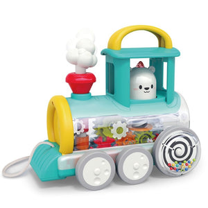 HOLA Push Along Train Engine - yellow colourway (2 colour assortment)