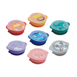 Marcus & Marcus Suction Bowl with Lid – all six character colours