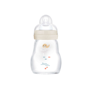 MAM Feel Good Glass Bottle Sealife White