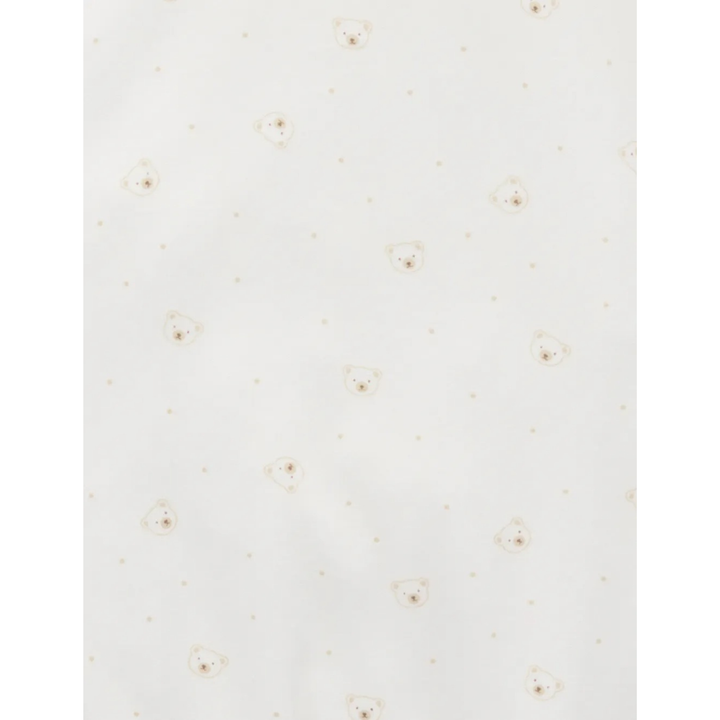 Purebaby Vanilla Bear Sleepsuit Organic