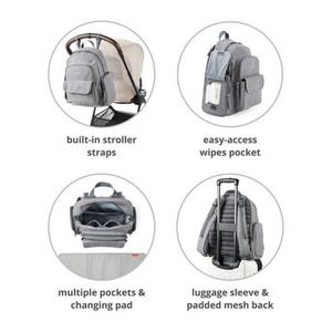 Skip Hop Luna Diaper Backpack Sage