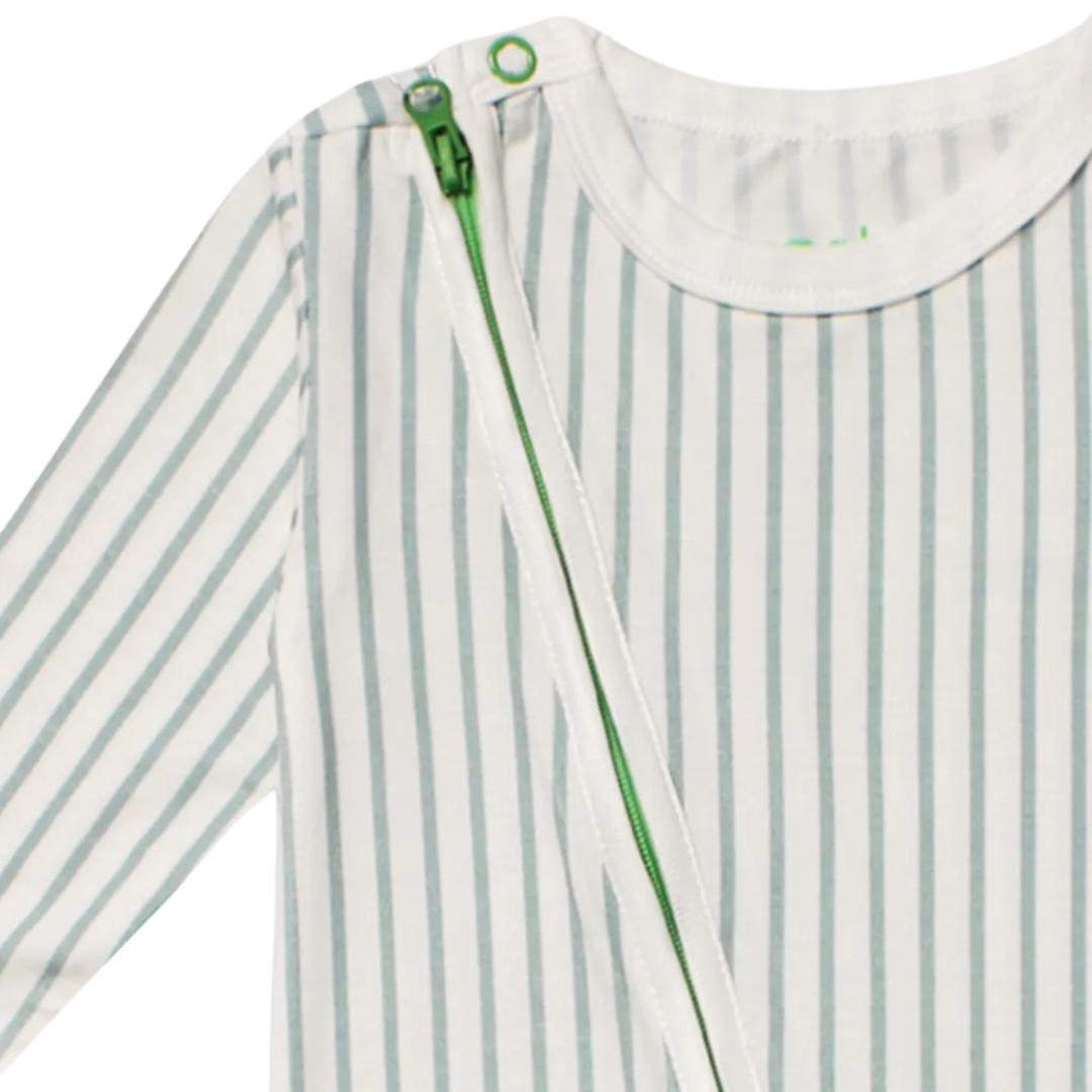 Hamako Tencel Striped Aqua (SQ) Jippa Suit