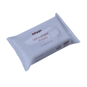 Hoppi 99% Water Wipes (20 Sheets/Pack) Bundle Pack of 5