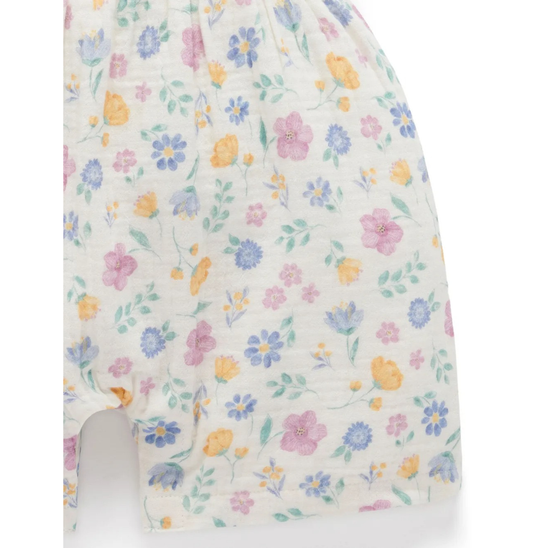 Purebaby Sofia Print Shirred Jumpsuit Organic