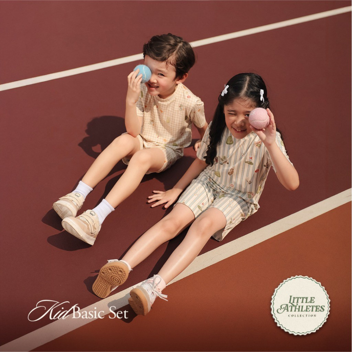 Koobicles Tencel Little Athletes In Tennis Ruffle Romper