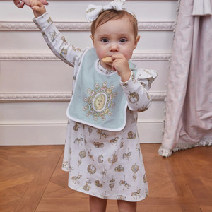 Atelier Satin Bib - Zodiac Blue