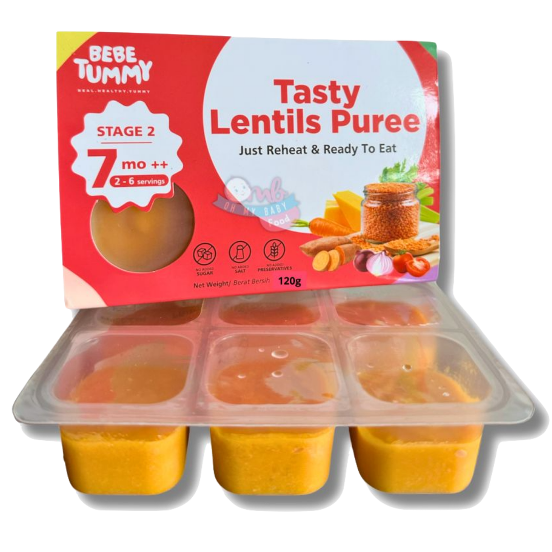 Bebetummy - STAGE 2 - Tasty Lentils Puree [Frozen Food]