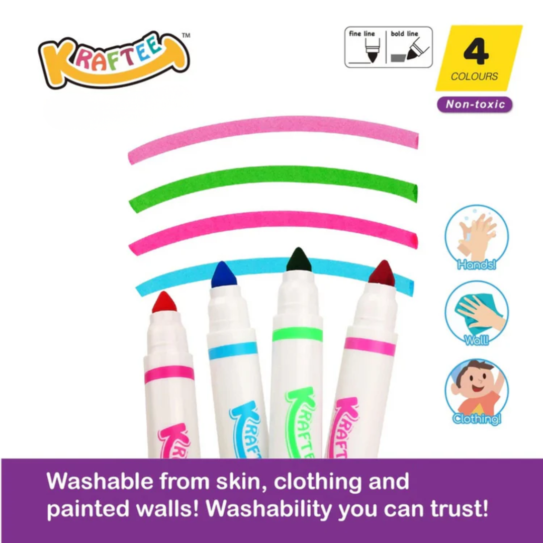 Kraftee Washable Markers