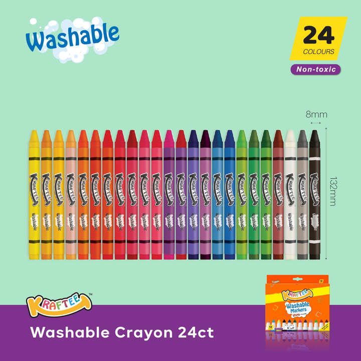 Kraftee Washable Crayons