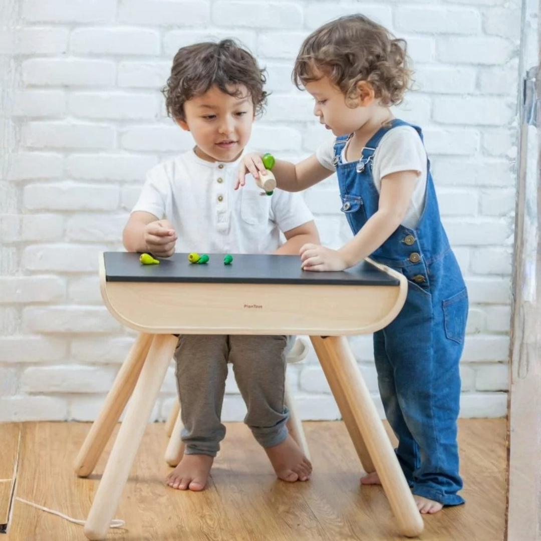Plantoys Table & Chair - Black