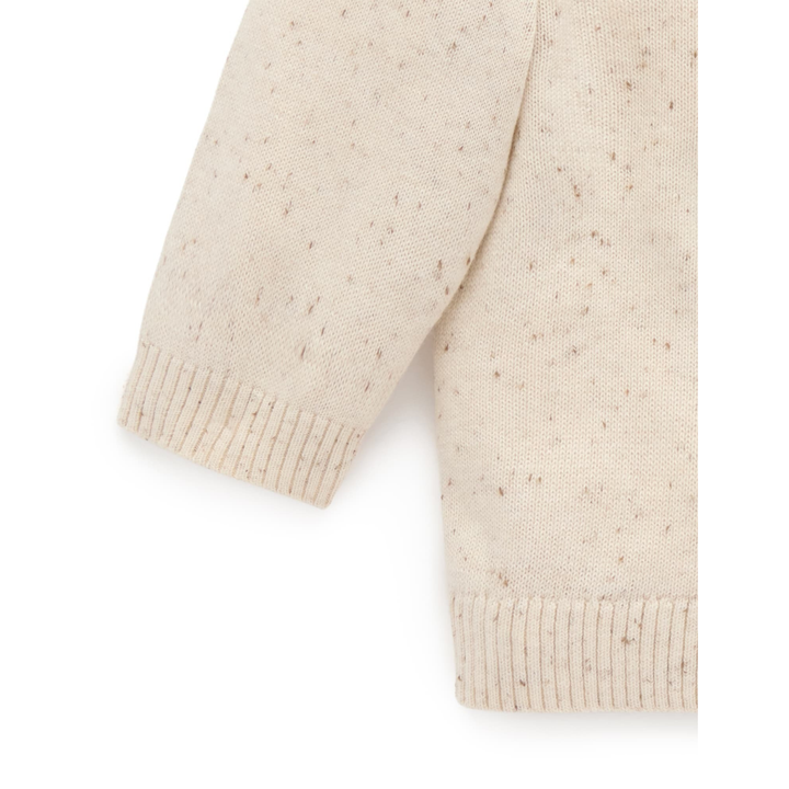Purebaby Sand Neppy Print Fiesta Friends Cardigan Organic